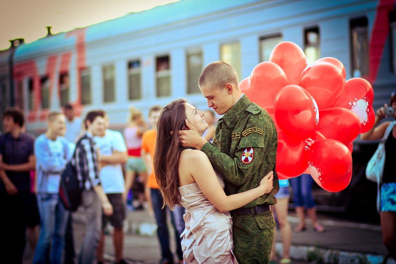Фото Военные Влюбленных