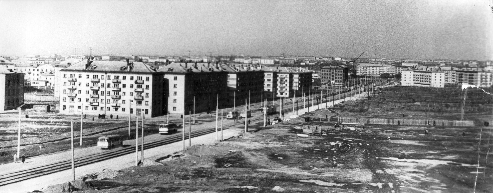 Панорама микрорайона Балатово 1960-е. Фото предоставлено Государственным архивом Пермского края