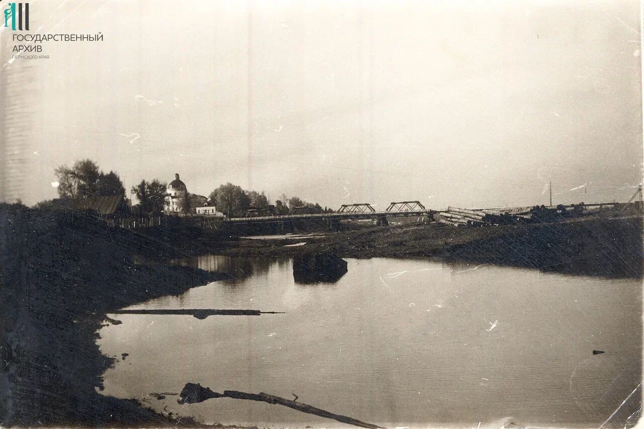Егошиха в микрорайоне Разгуляй 1950-е. Фото предоставлено Государственным архивом Пермского края 