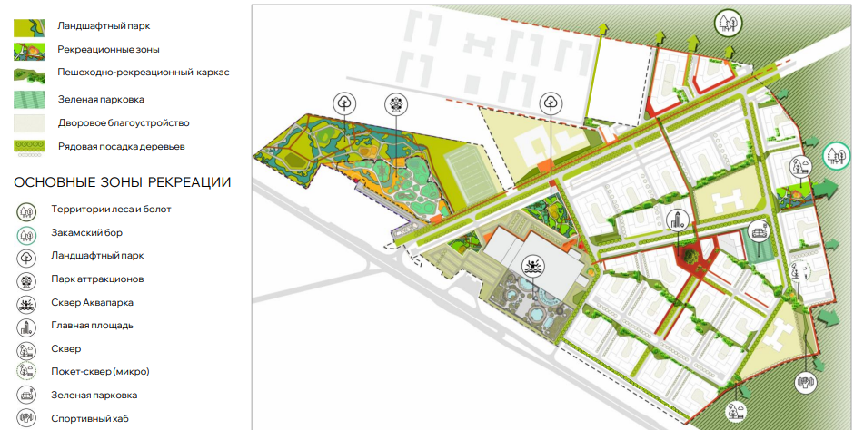 Фото: схема благоустройства / девелопер «Железно»