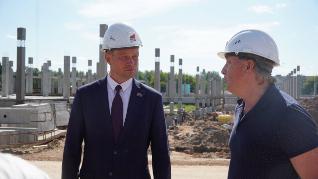 Председатель Пермской городской Думы проверил ход строительства корпуса лицея №3