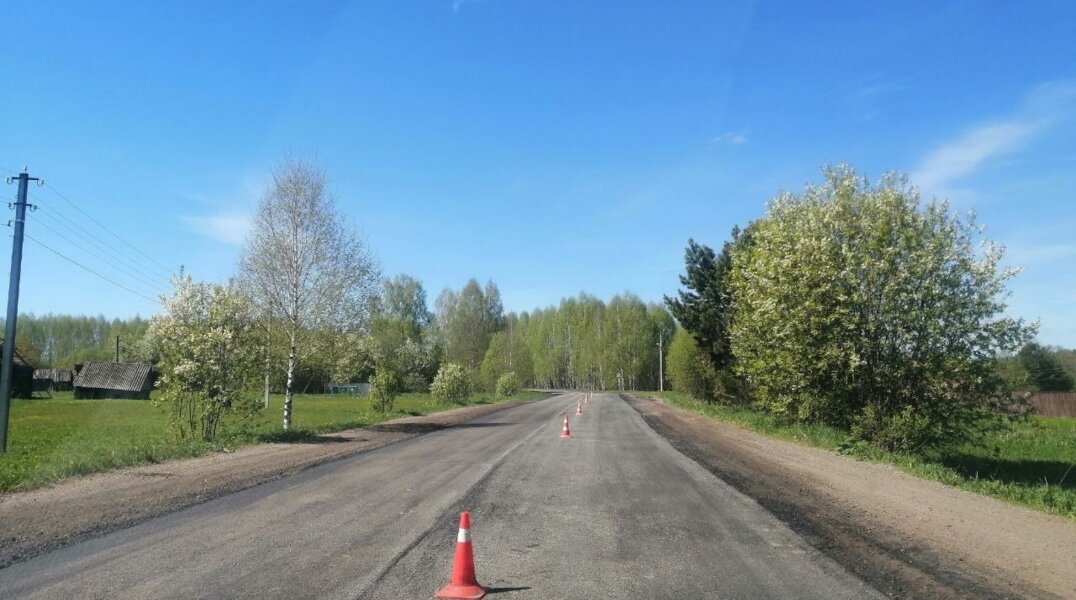 На восстановление дороги возле старинного прикамского села выделили 7,8 миллионов рублей