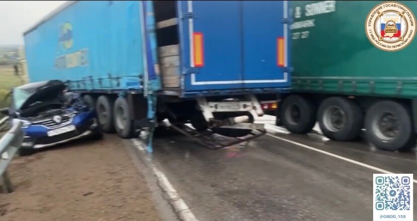 В Большесосновском округе столкнулись четыре автомобиля