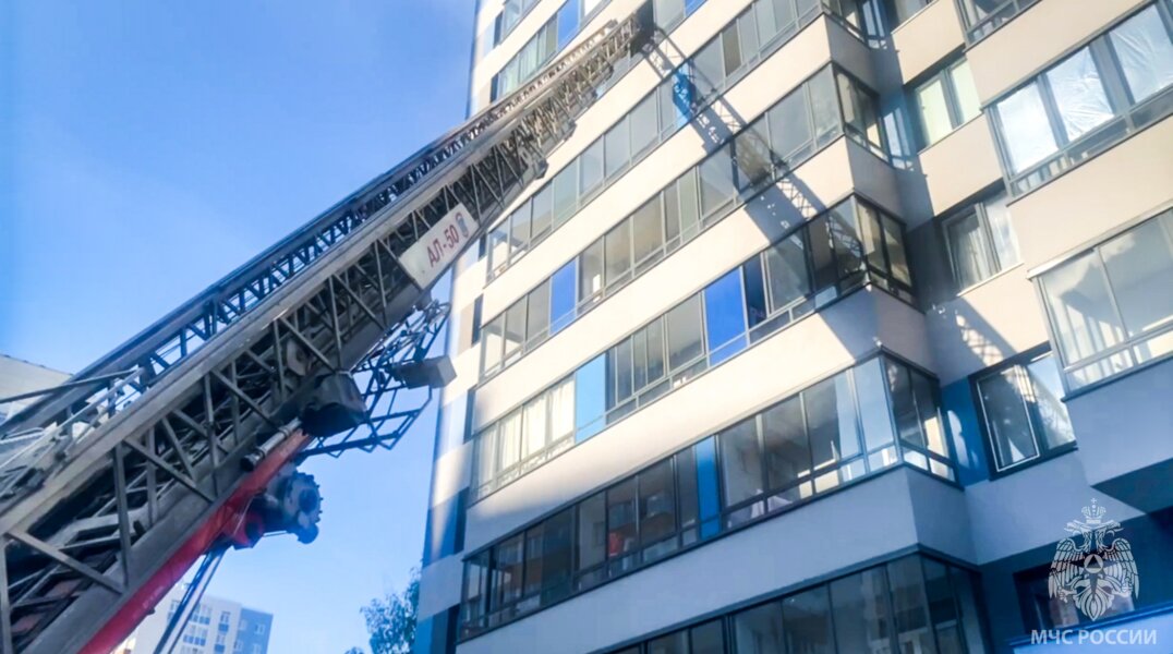 В пермском ЖК «Географ» произошел пожар