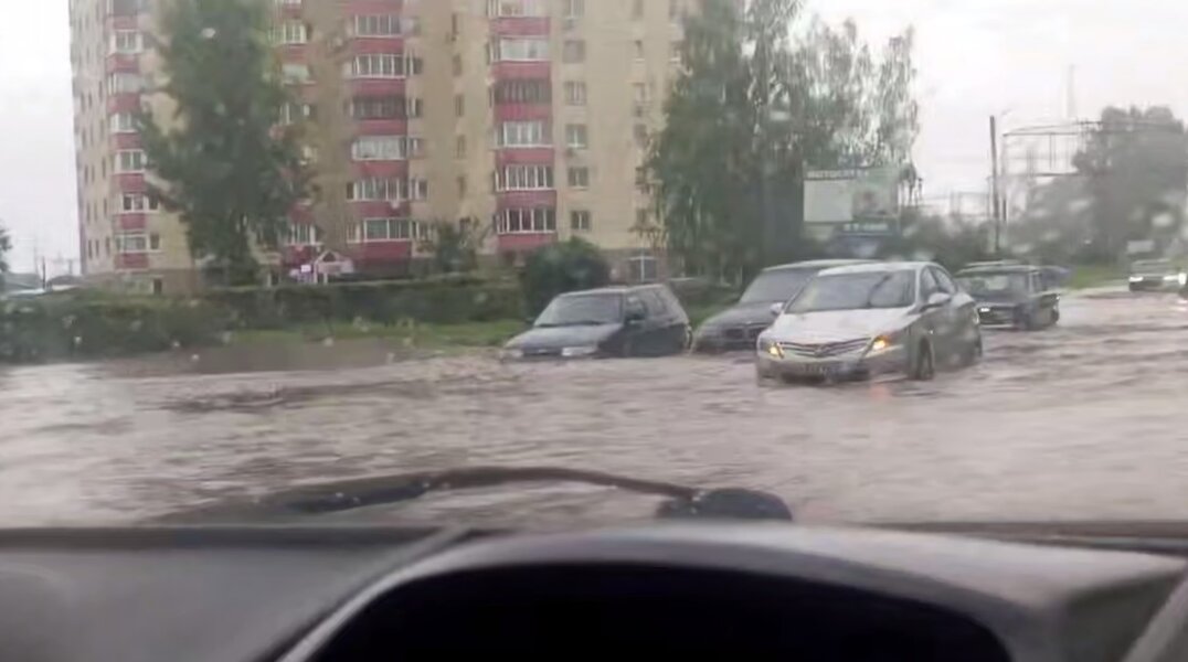 В Прикамье из-за ливней затопило город Чайковский