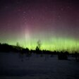 ​Жители Прикамья наблюдали северное сияние над Очерским округом