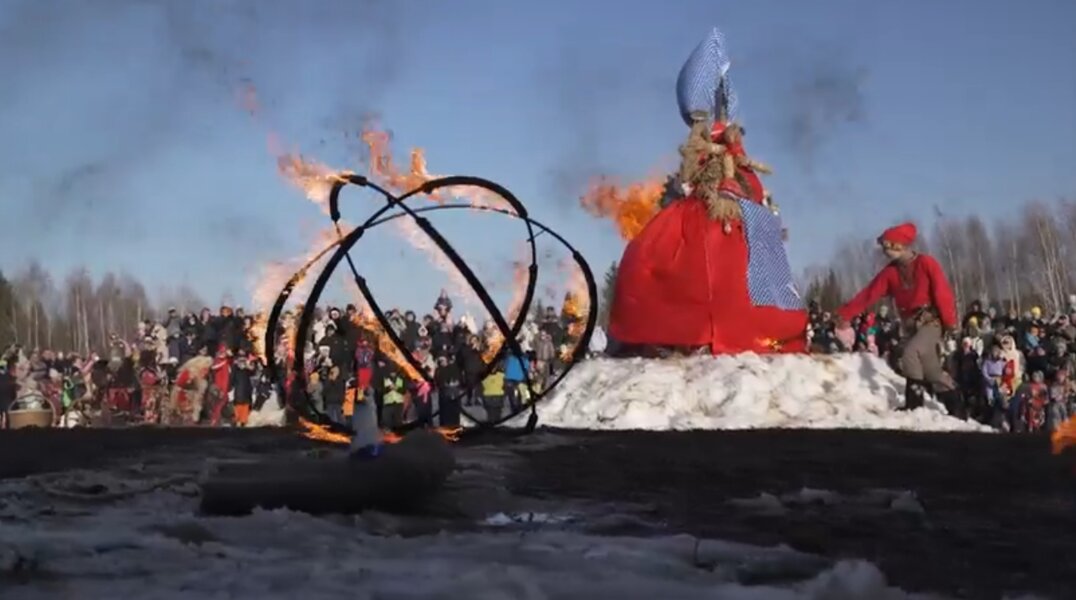 В Хохловке Пермского края на Масленицу сожгут три чучела