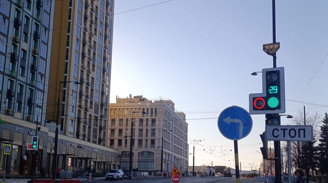 борчанинова, ремонт дорога, светофор