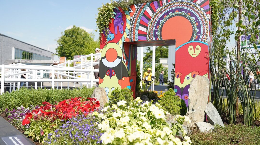 Березы, ель, сосна, хвощ и буква «П»: Пермский край представил клумбу на фестивале «Будущее в цветах»