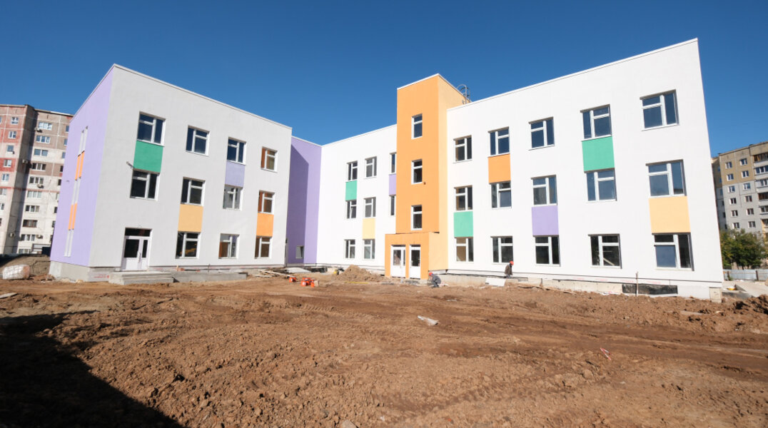 В строящейся детской поликлинике в Мотовилихе завершены фасадные работы