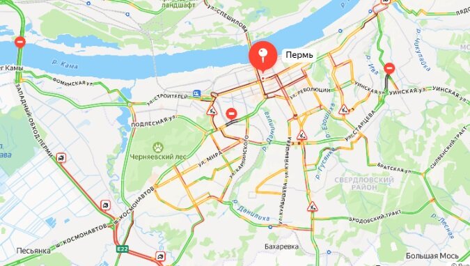 Пермь вновь сковали 10-балльные пробки