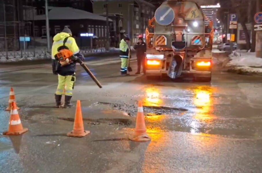 В Перми начались работы по ямочному ремонту