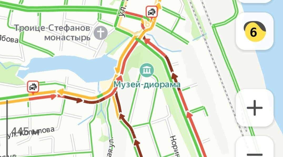 В Перми в районе площади Восстания образовалась гигантская пробка