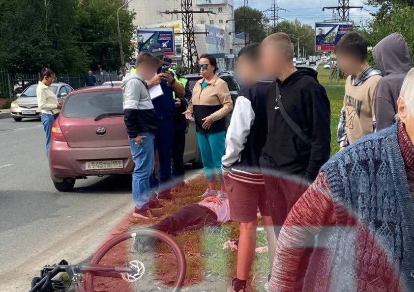 В Перми велосипедист сбил 13-летнего подростка, переходившего дорогу