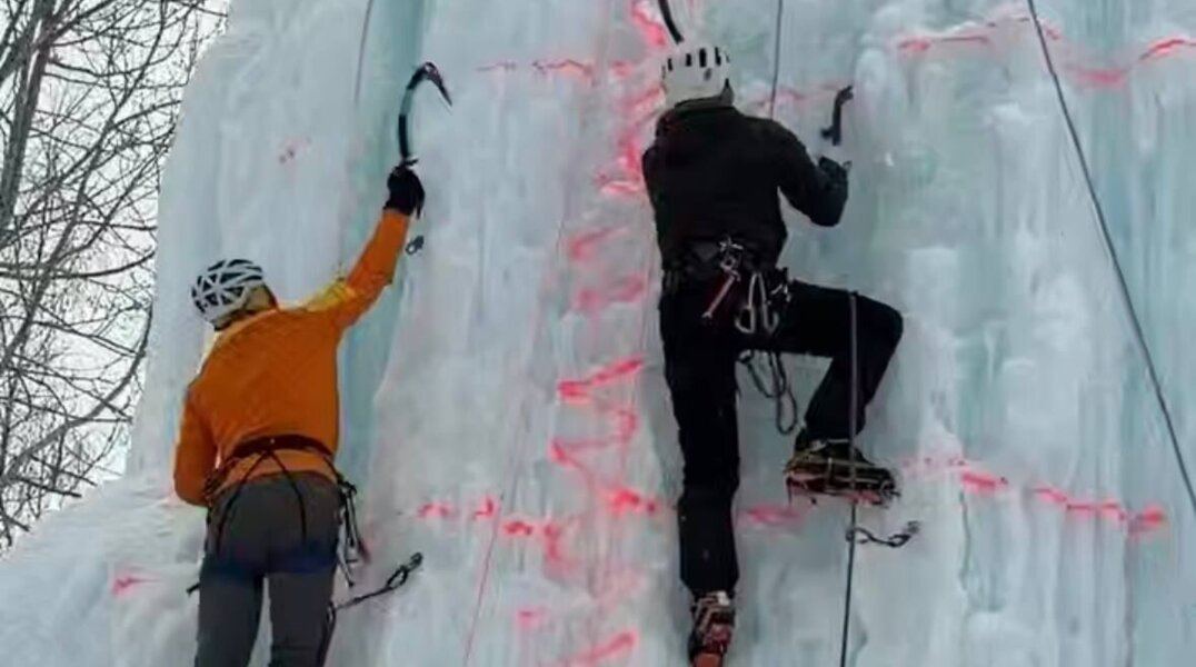 В Добрянском округе прошел фестиваль ледолазания