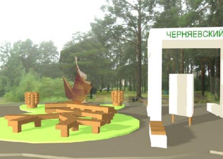 На входе в Черняевский лес пермяков будет встречать белка высотой с человеческий рост