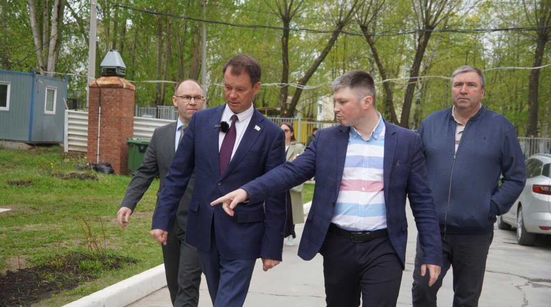Председатель Пермской городской Думы осмотрел объекты благоустройства а Индустриальном районе