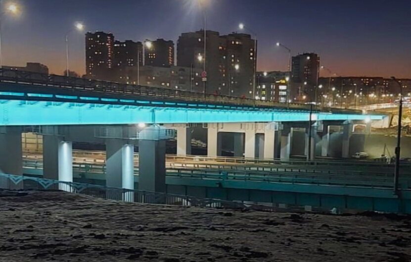 В Пермском крае сделали подсветку двух мостов