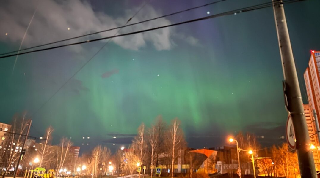 В Пермском крае заметили северное сияние
