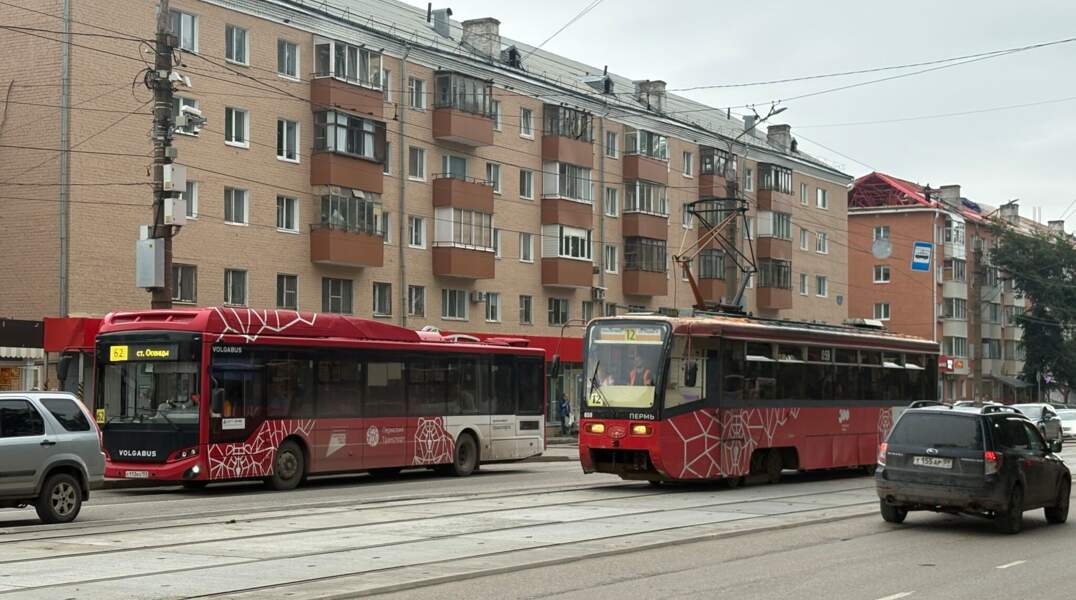 Город, трамвай