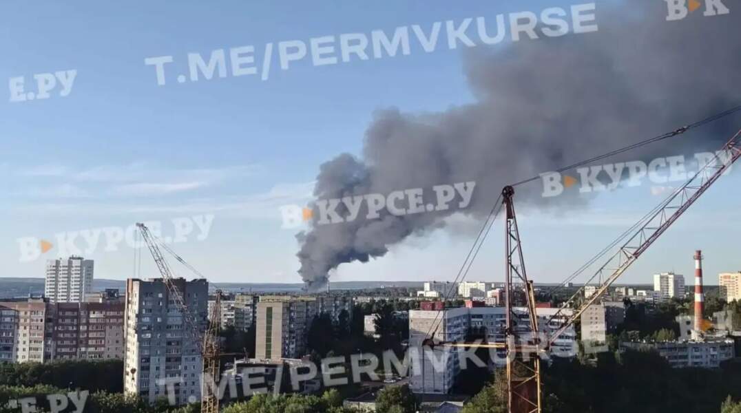 Пожар на заводе масел