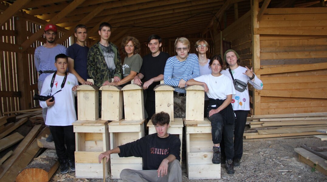 В Перми волонтеры из разных городов России сделали дома для сов