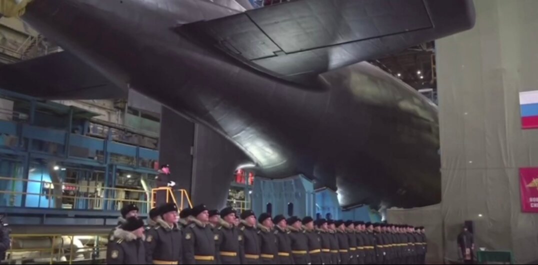 Атомный подводный крейсер «Пермь» спустили на воду