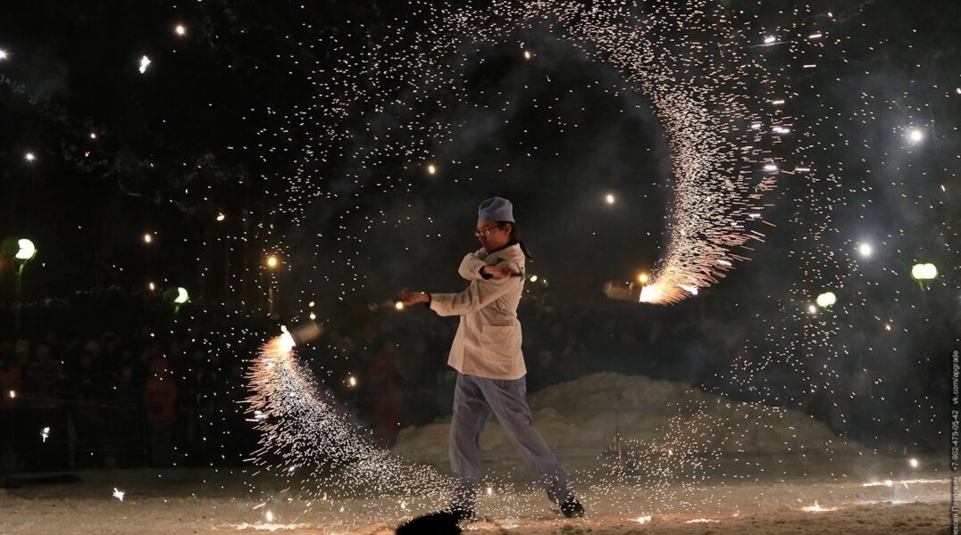 В Перми пройдет ежегодное фаер-шоу «Крещенские огни»
