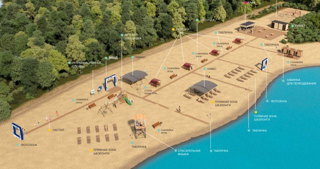 В Прикамье обустроят новый пляж с фотозонами за 6,6 млн рублей