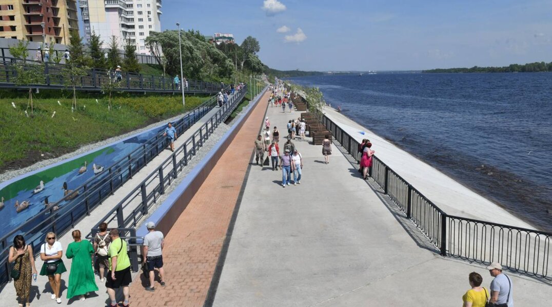 В Кировском районе Перми открыли новую набережную