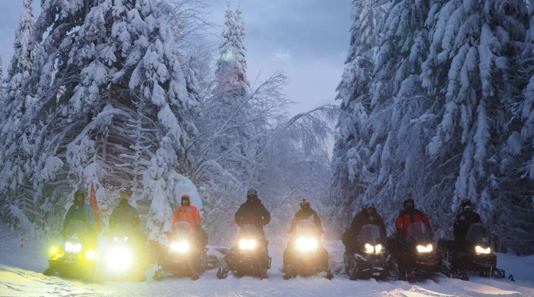 В Прикамье завершился первый этап масштабной экспедиции на снегоходах