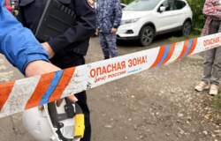 Место происшествия после атаки БПЛА на жилой дом