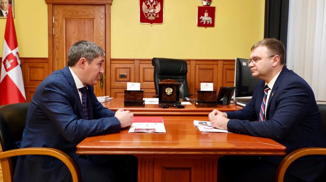 Губернатор Прикамья Дмитрий Махонин обсудил с мэром Перми планы на 2025 год