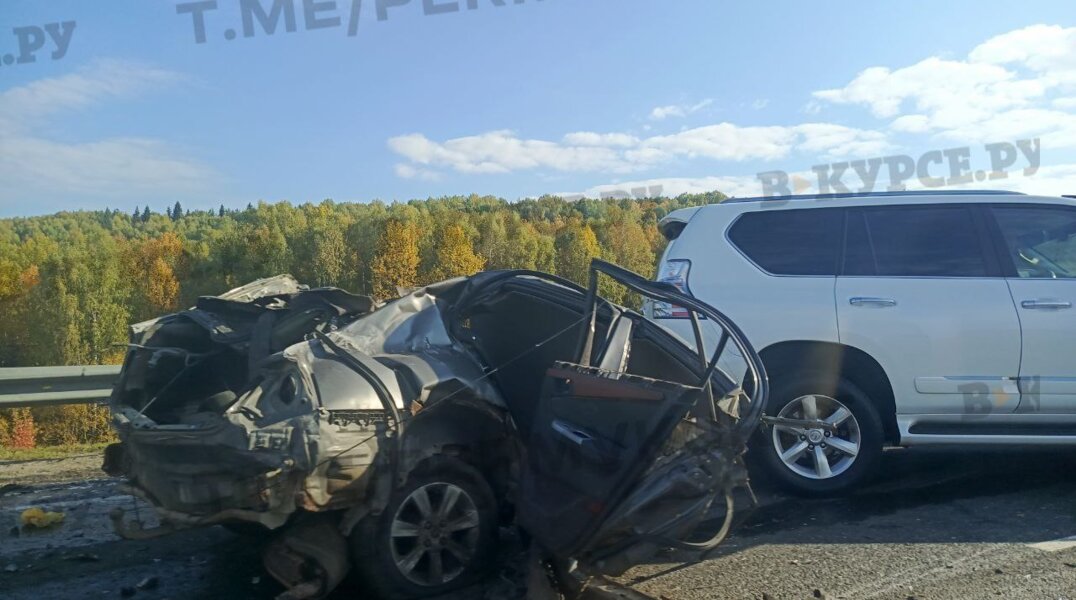 На трассе Полазна — Чусовой в массовой аварии погиб водитель легковушки