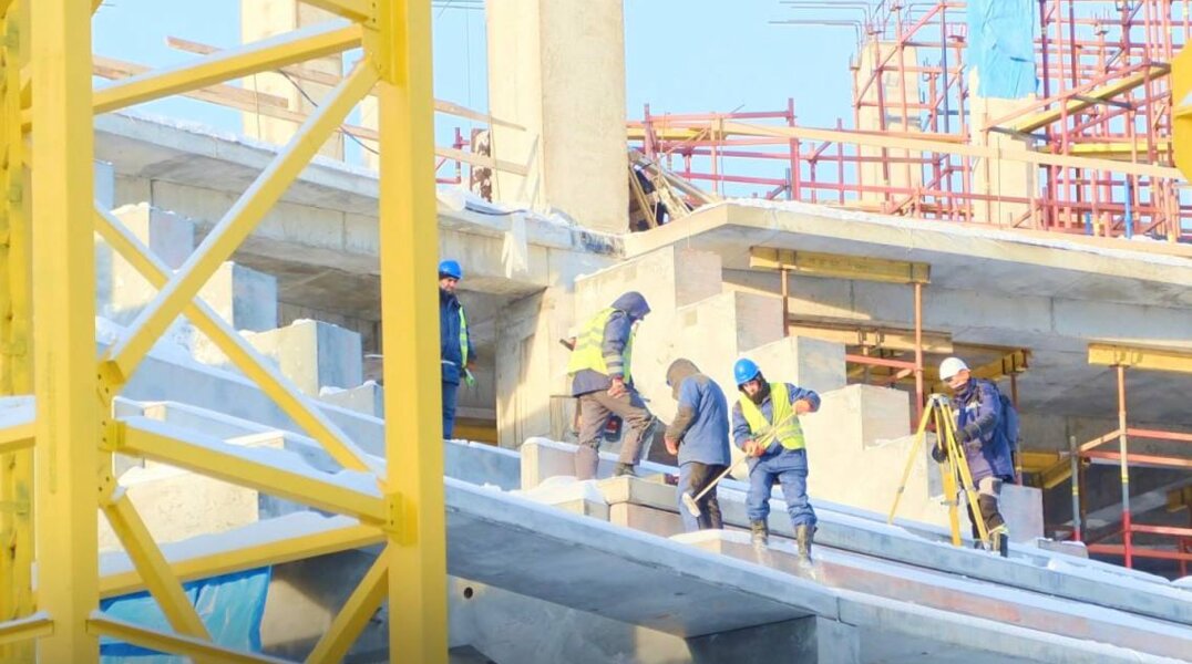 Готовность многофункциональной арены на ДКЖ составляет 14 процентов