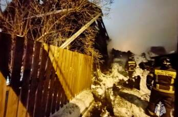 Жена спасла мужа на пожаре в Кудымкаре