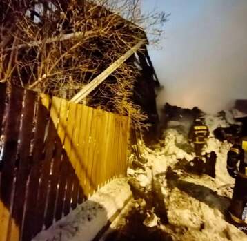 Жена спасла мужа на пожаре в Кудымкаре