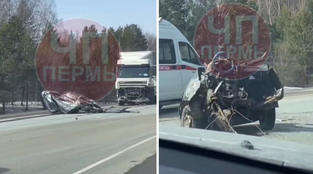 В страшной аварии на трассе Пермь-Екатеринбург погибли два человека