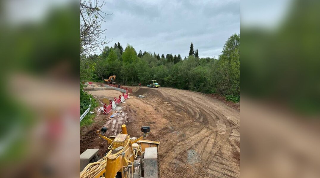 Объездную дорогу возле рухнувшего моста в Прикамье откроют 10 июня