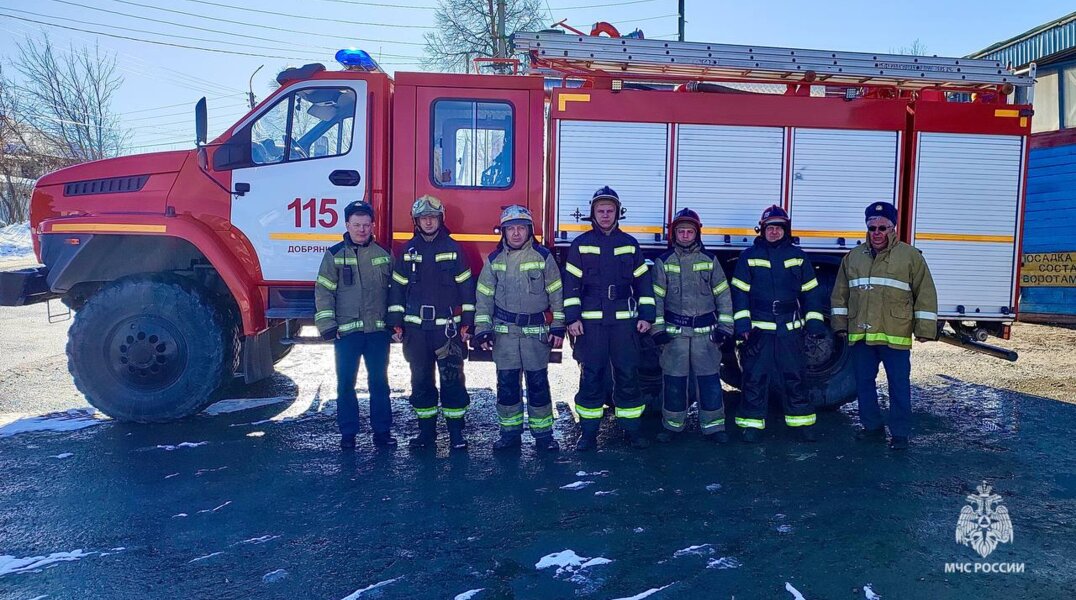 Пожарные Добрянки спасли восемь человек, в том числе троих детей