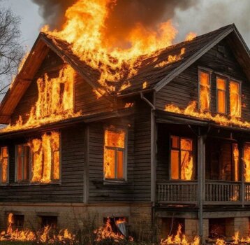 В Прикамье из-за халатности работников газовой службы сгорел жилой дом и хозпостройки