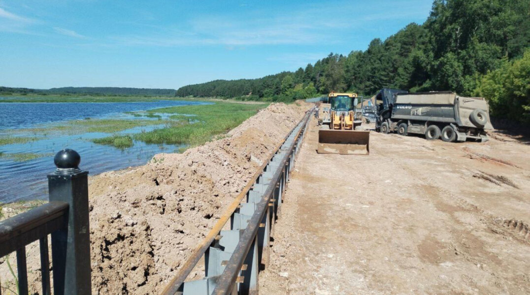 В Кудымкаре приступили к благоустройству городского пляжа и городища «Красная горка»