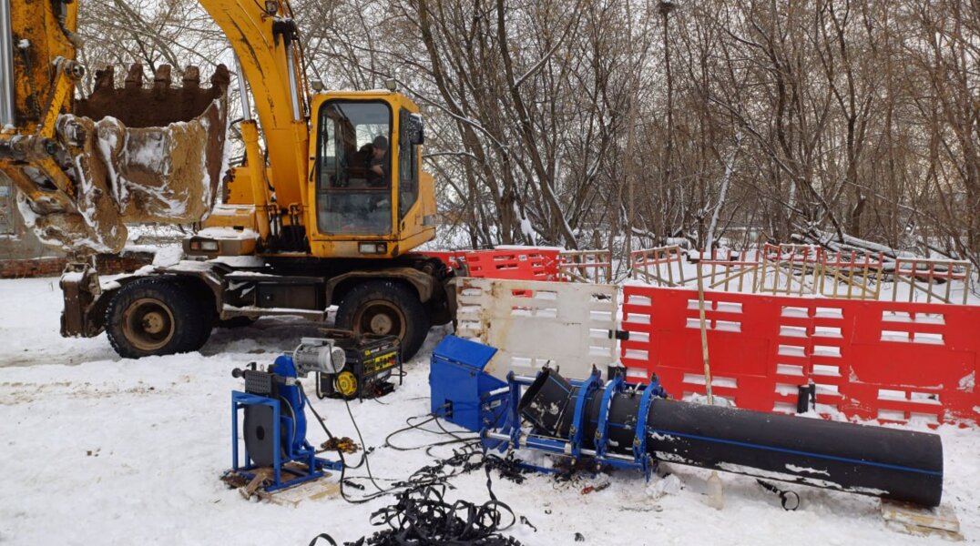 В Перми обновляют магистральный трубопровод, по которому вода поступает на Южный и Владимирский