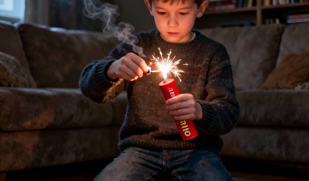 В Прикамье ребенок взорвал дома петарду и попал в больницу