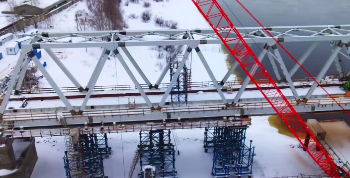 Новый железнодорожный мост через Каму откроют в 2028 году