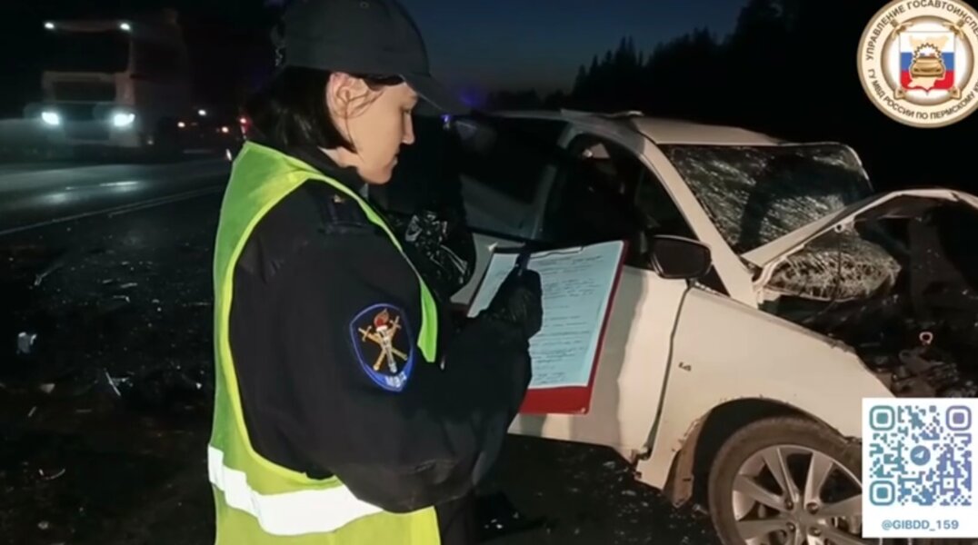В смертельном ДТП на трассе под Пермью погибли два водителя