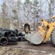 Из Кировского района Перми вывезли более 15 тонн старых шин