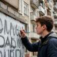 Пермяка наказали за сделанную на доме надпись-ссылку на наркошоп