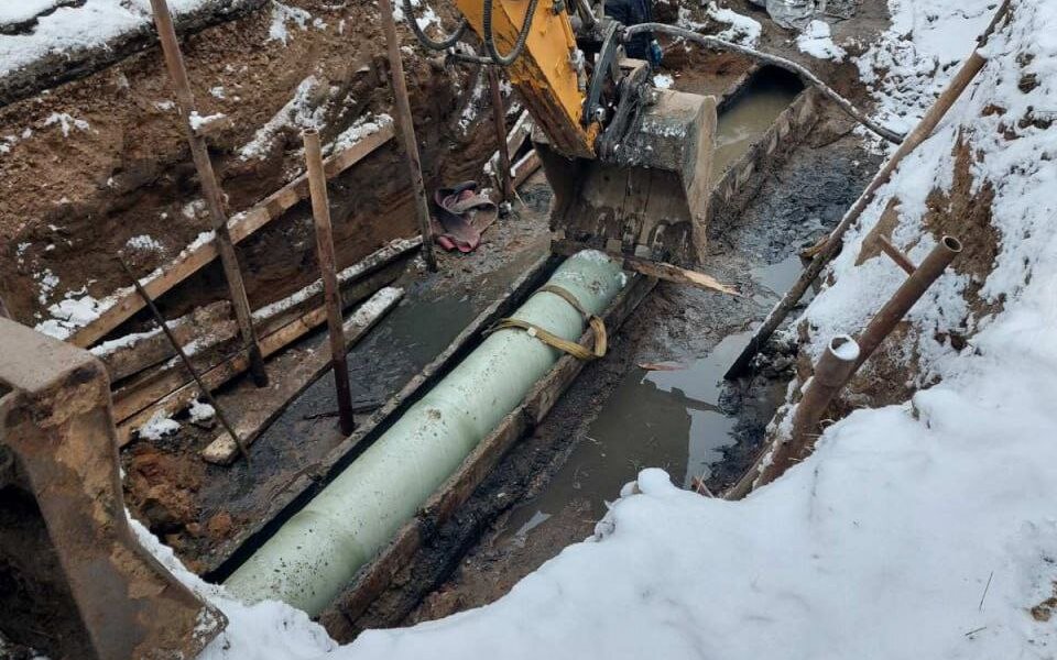 В Кировском районе Перми обновляют магистральный коллектор