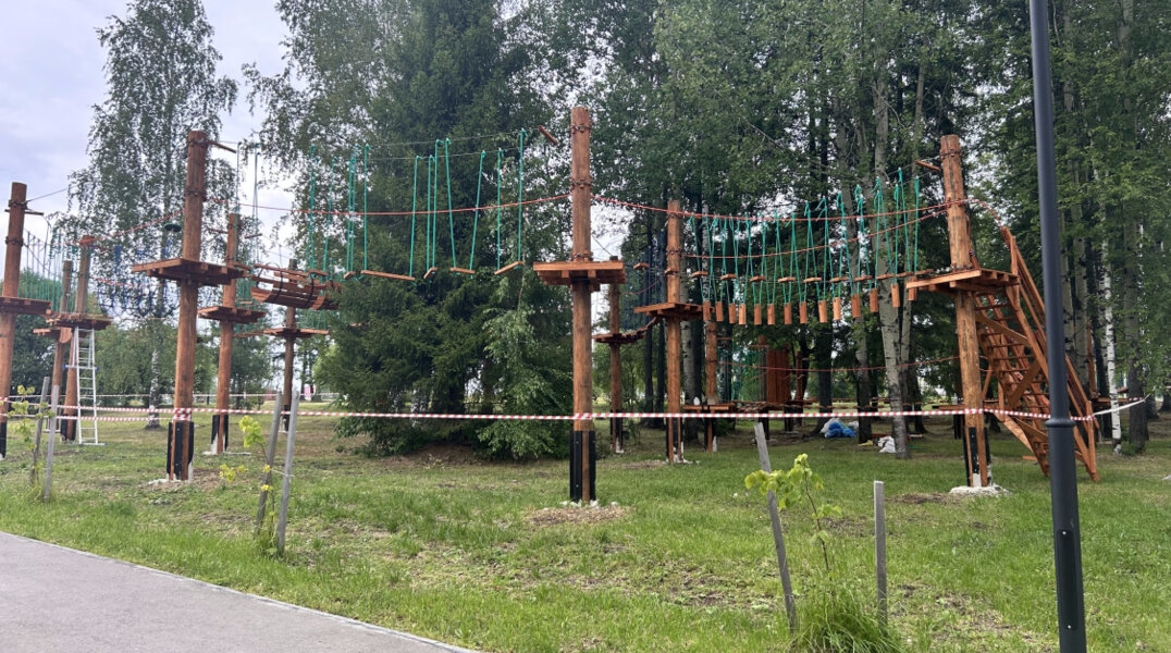 В Чусовском округе Пермского края открылся веревочный парк «Панда парк»